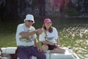 Becky and Tom Fishing, Table Rock Lake, 1993
