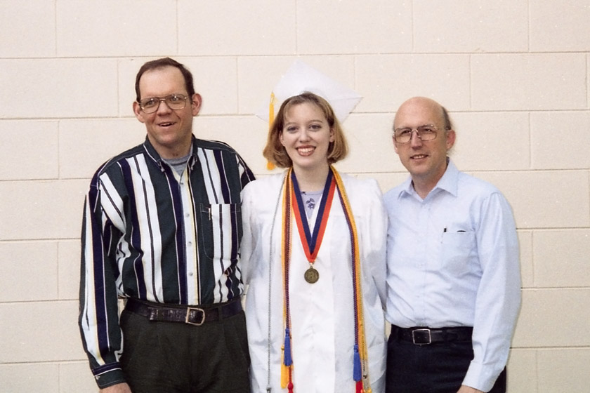 Becky, Tom and Jim, Graduation 1997
