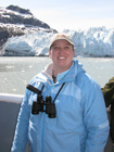 Becky in Front of Margerie Glacier