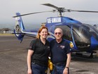 Becky & Jim at Blue Hawaiian Helicopters - Hawaii, Christmas 2014