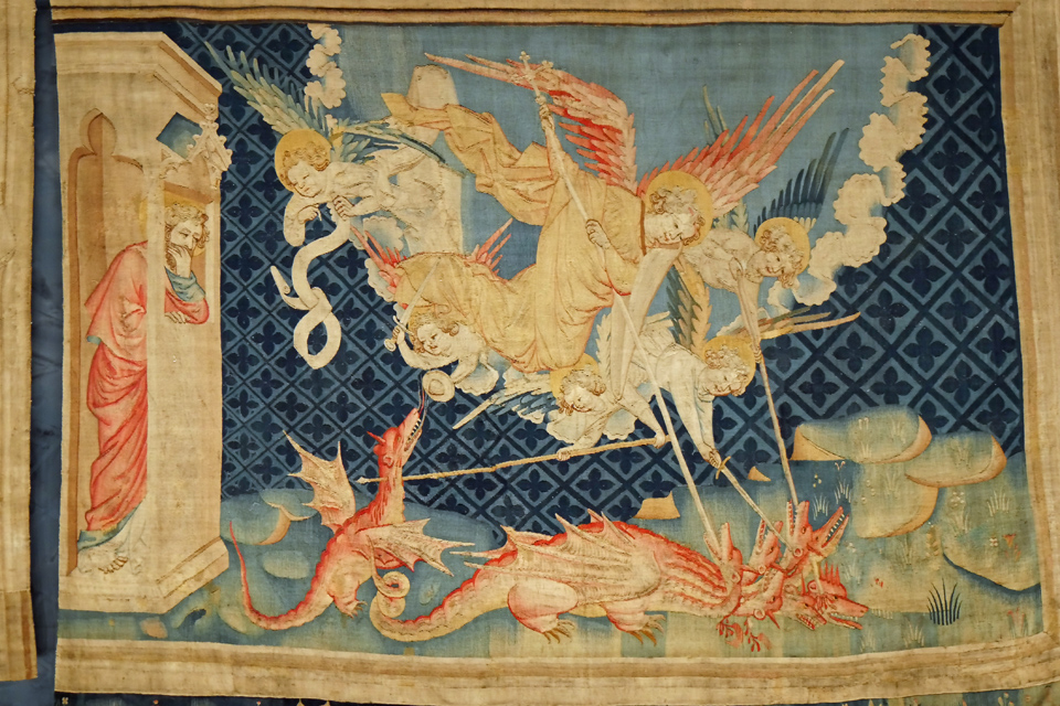 Apocalypse Tapestry: Saint Michael Fights the Dragon