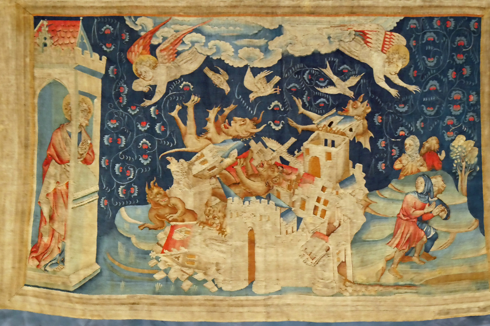 Apocalypse Tapestry: The Fall of Babylon Invaded by Demons