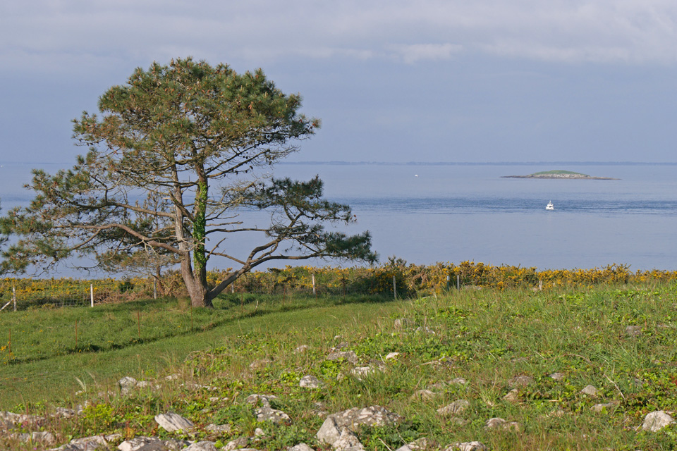 View of Quiberon Bay from the Cairn of Petit Mont