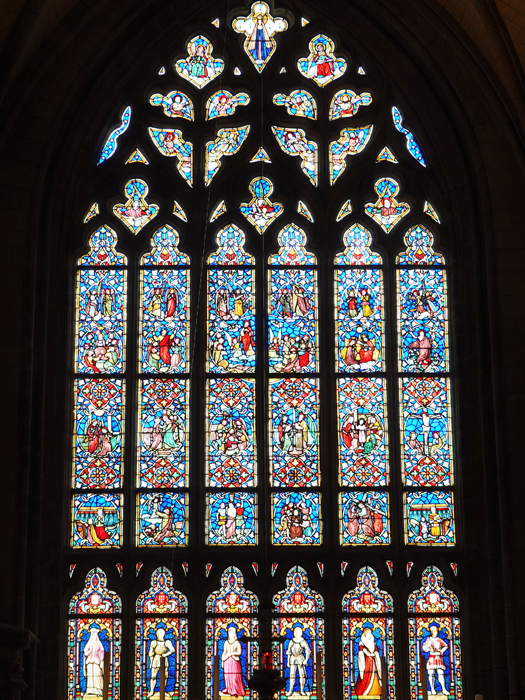 Stained Glass Window, Basilique Notre Dame du Roncier, Josselin