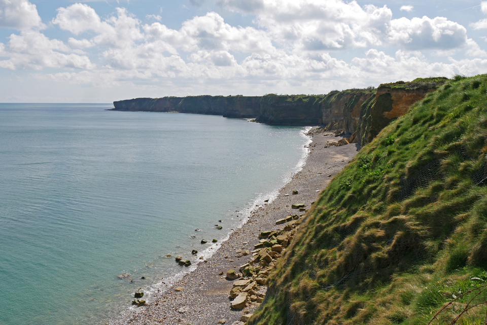 View toward Omaha Beach from Point du Hoc, Normandy