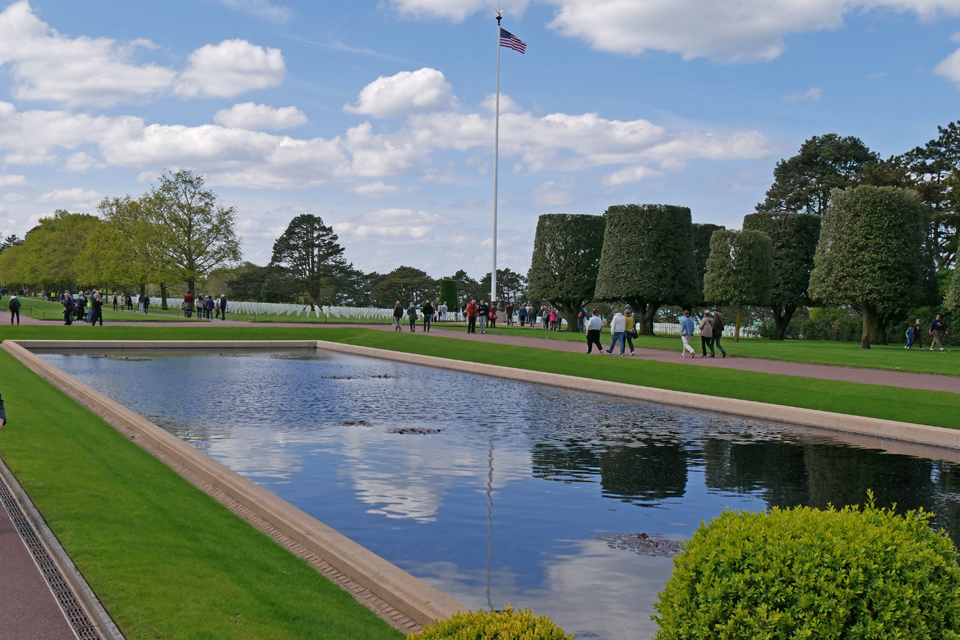 Reflecting Pool, Normandy American Cemetery, Colleville-sur-Mer, France