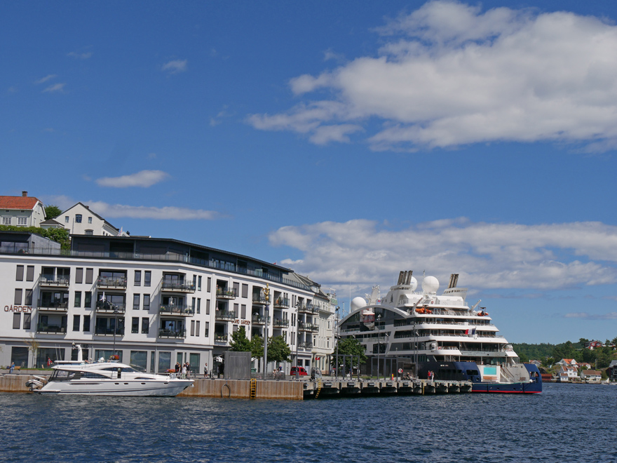 Le Dumont d'Urville from Arendal Waterfront