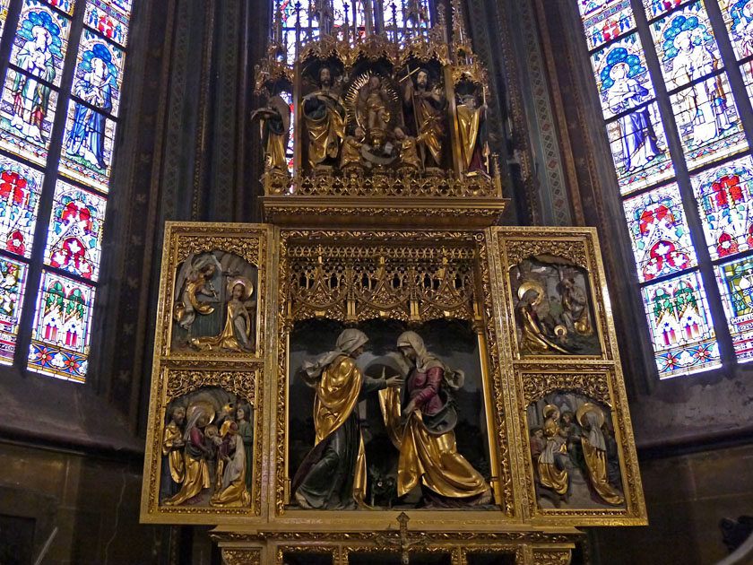 Interior of St. Vitus Cathedral Interior of St. Vitus Cathedral