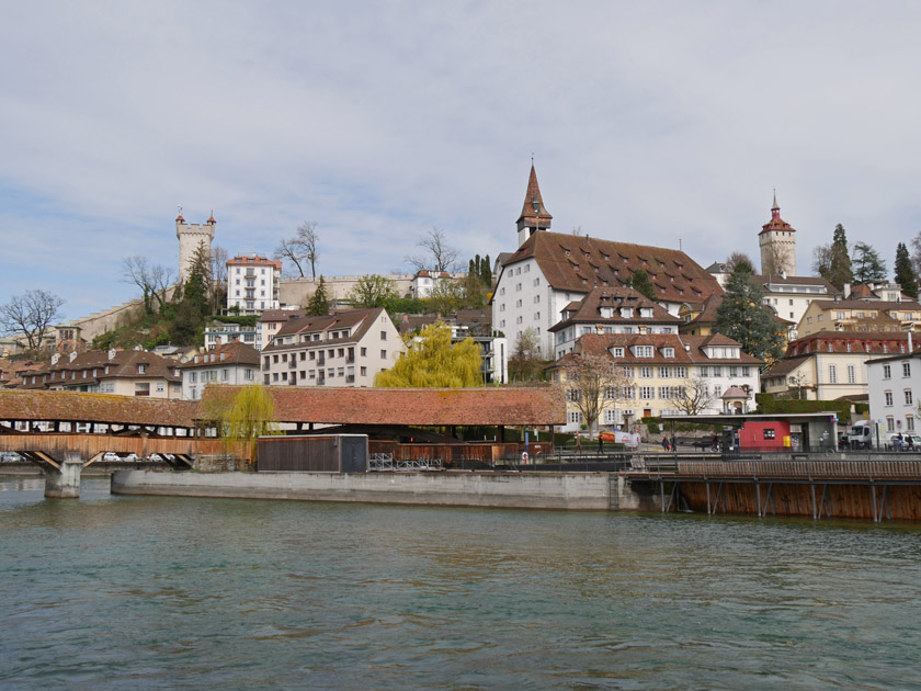Spreuer Bridge and Musegg Towers Spreuer Bridge and Musegg Towers